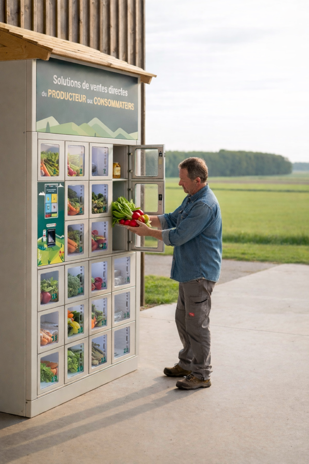 Installation casiers ferme