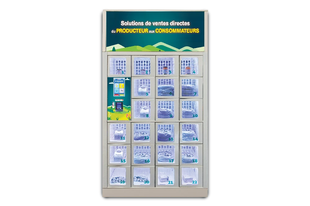 Casier frais intégré rempli