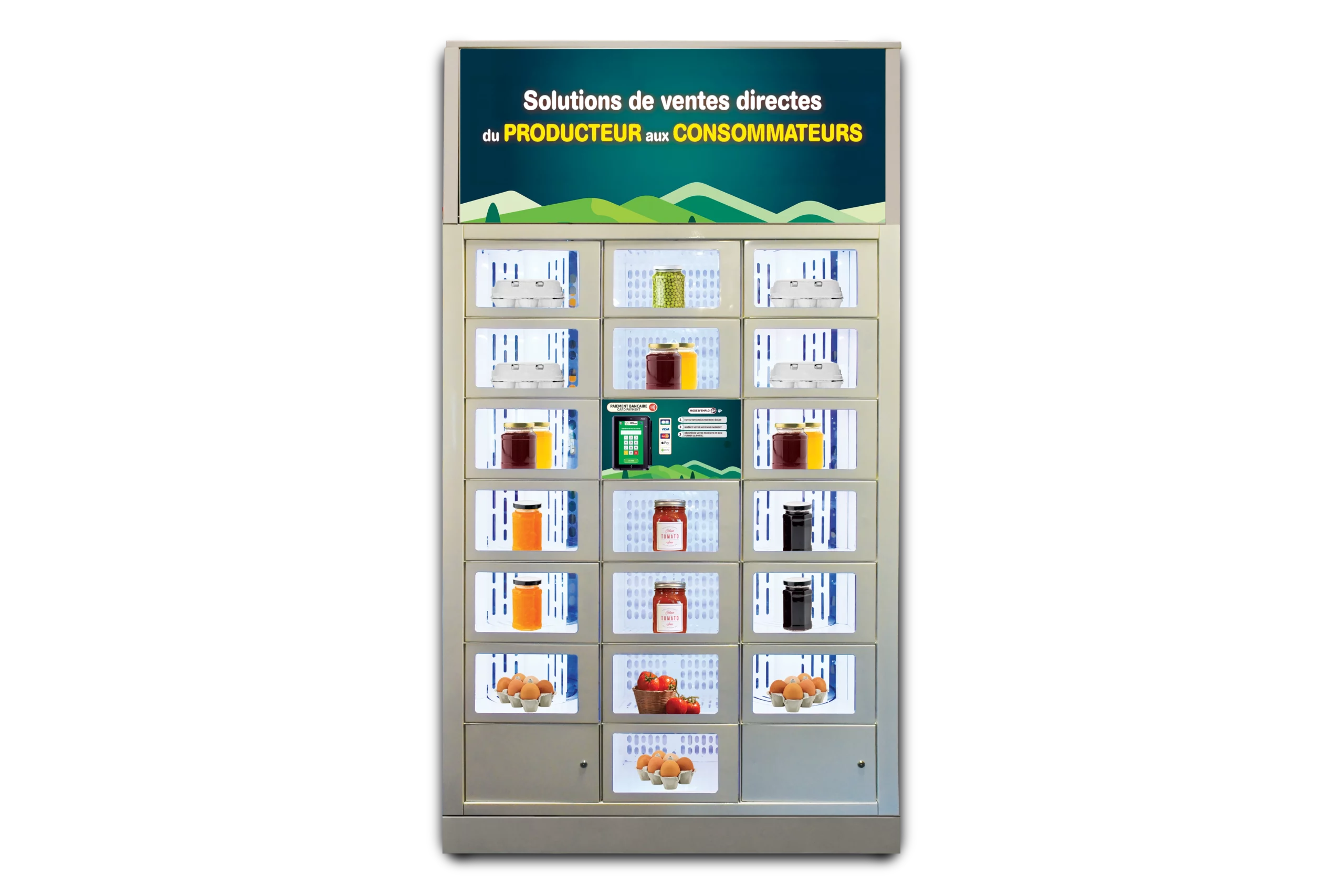 18 casiers rotatifs mixtes