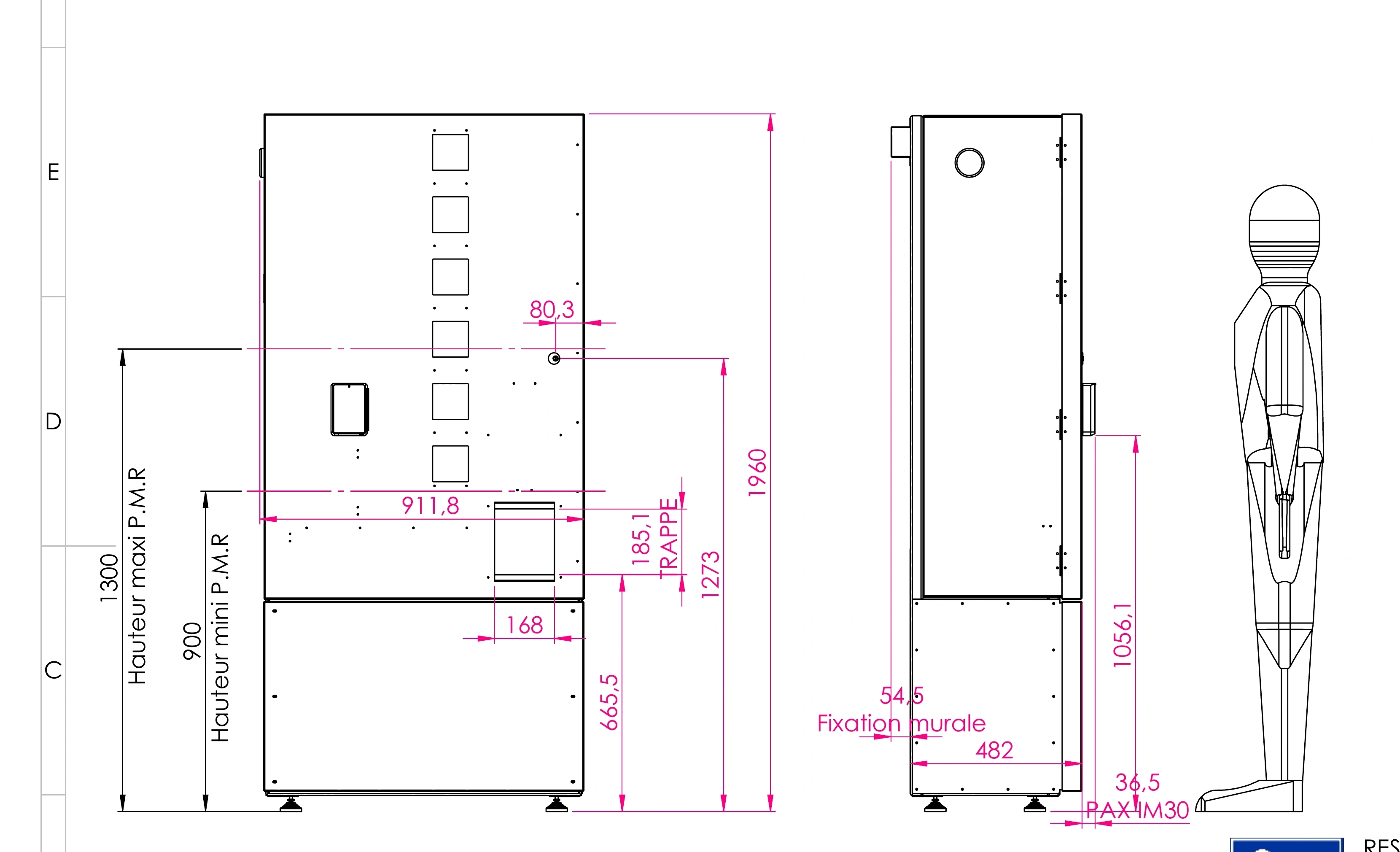Plan du modèle standard, Distri’Pot / Œufs